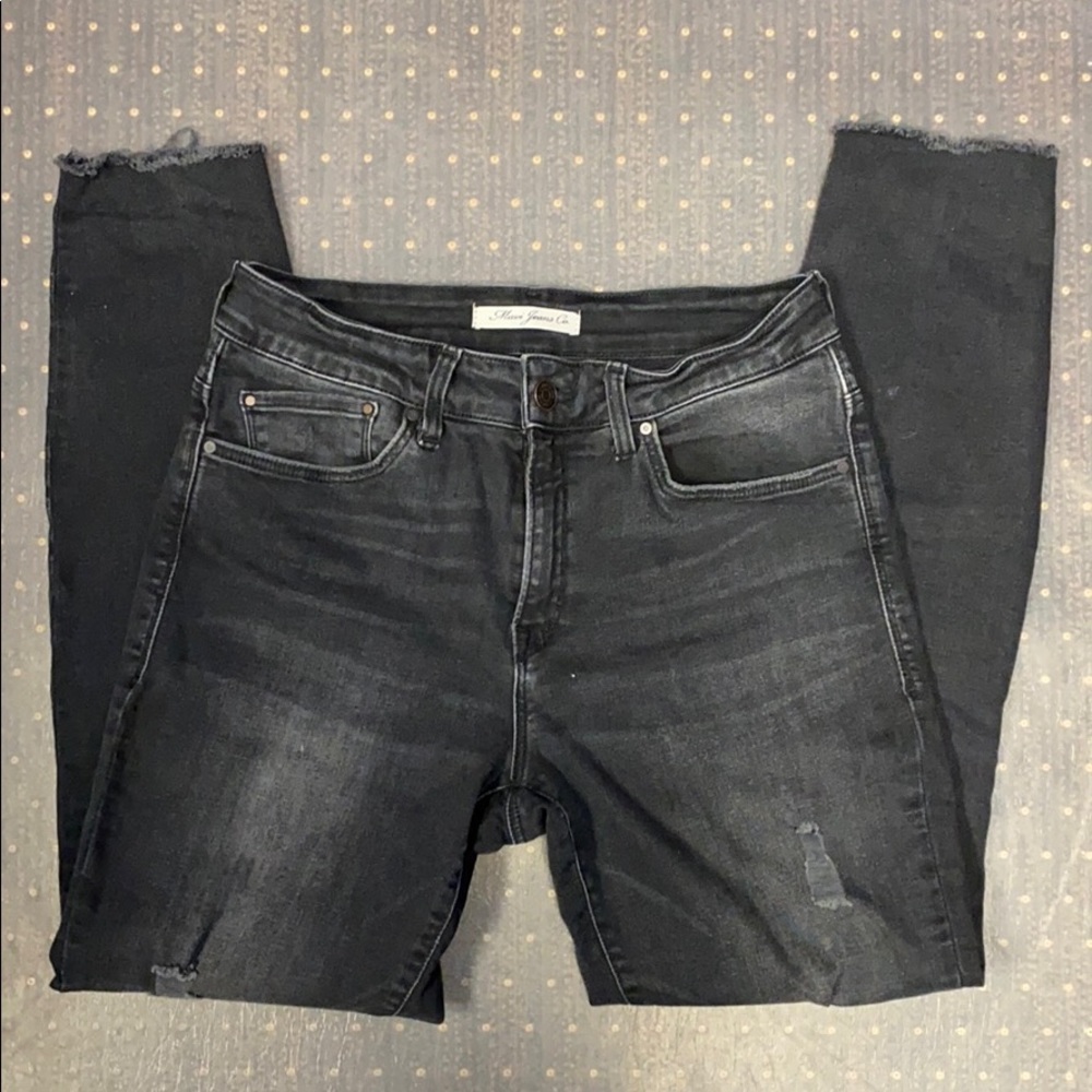 Mavi High Rise Skinny Ankle Jeans Womens 29 Distressed Stretch Denim